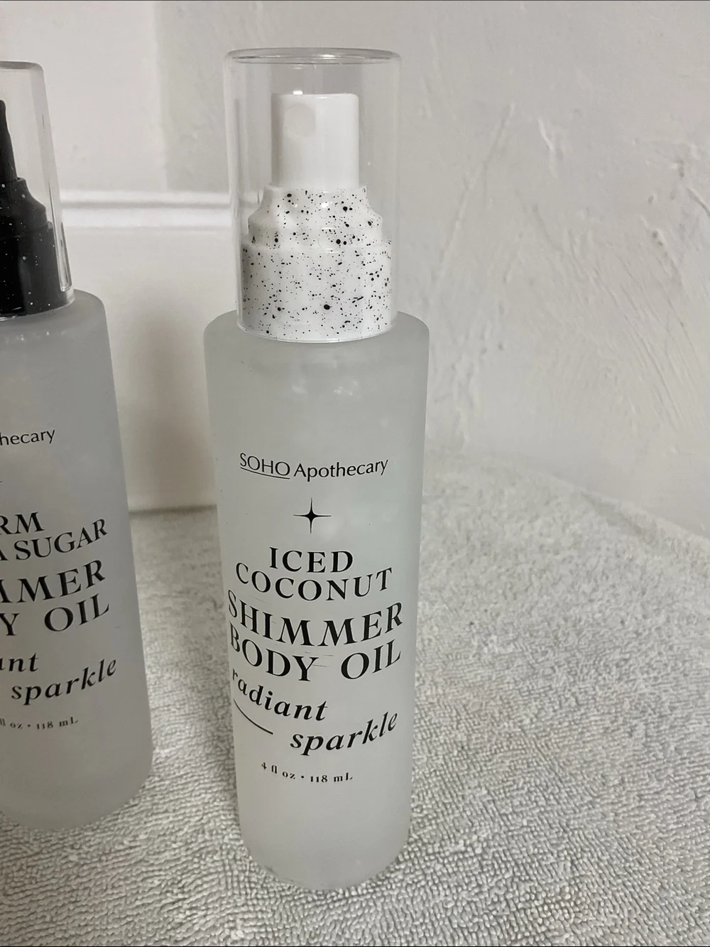 SOHO Apothecary 3 Pc Shimmer Body Oil Mint Coconut Vanilla NWOB